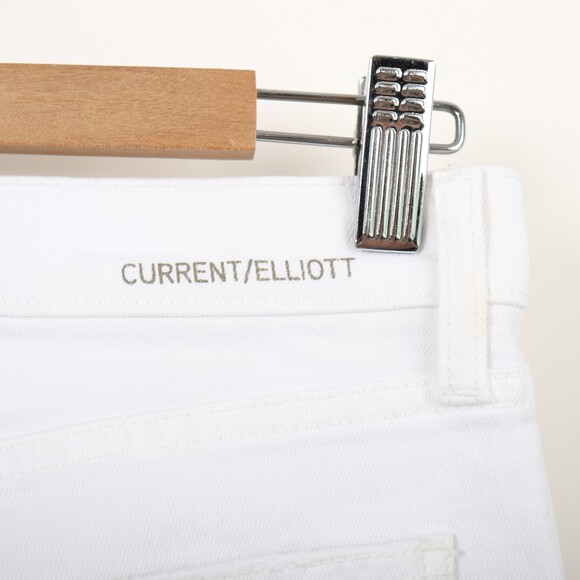Current Elliott Distressed The 2 Years Destroyed White Skinny Jeans size 27 - Picture 8 of 10